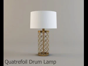 quatrefoil drum lamp 3D Model