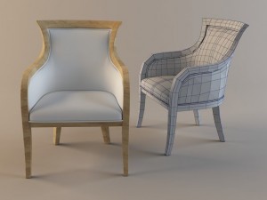 arnchair Modello 3D