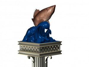 fish tower 3D-Modell