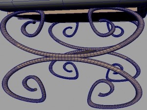 beach table and chair 3D Модель