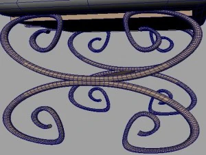 beach table and chair 3D Model