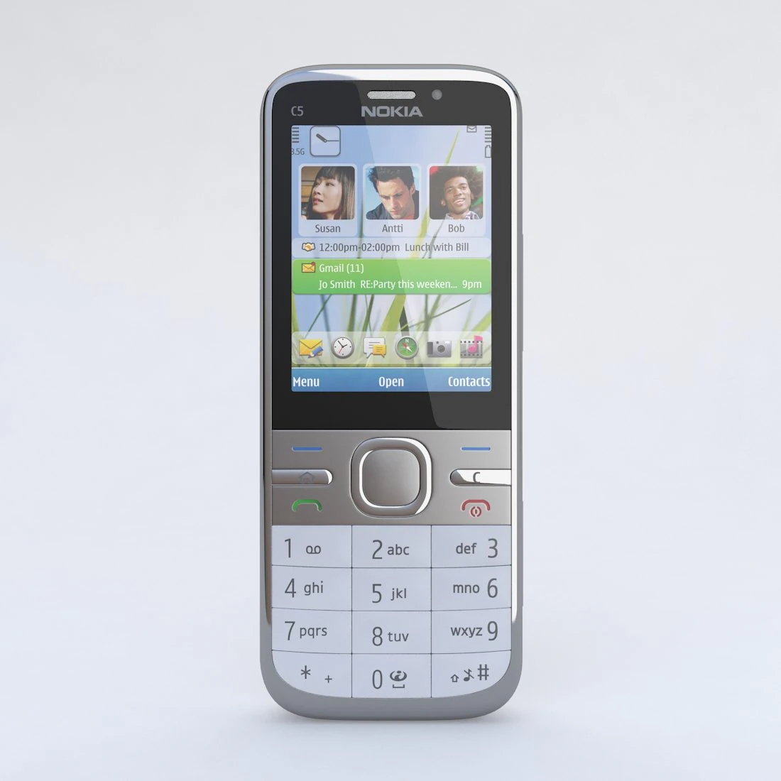 nokia c5 3D Model .c4d .max .obj .3ds .fbx .stl .blend 