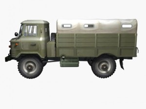 russian transport truck gaz66 Modelo 3D