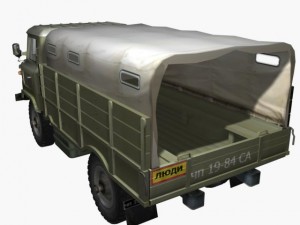 russian transport truck gaz66 Modelo 3D