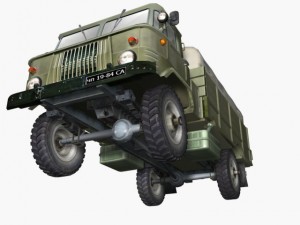 russian transport truck gaz66 Modelo 3D