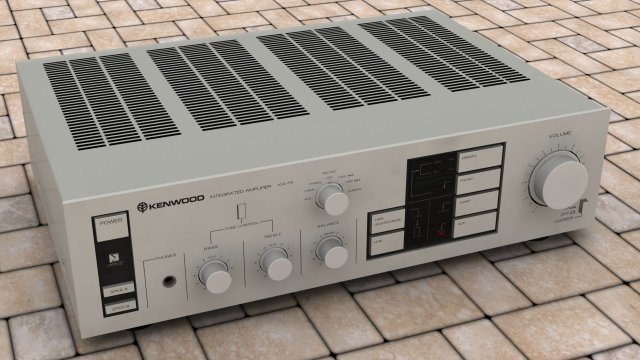 kenwood ka7x 3D Model .c4d .max .obj .3ds .fbx .stl .blend 
