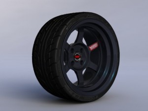 volk racing te37v Modèle 3D