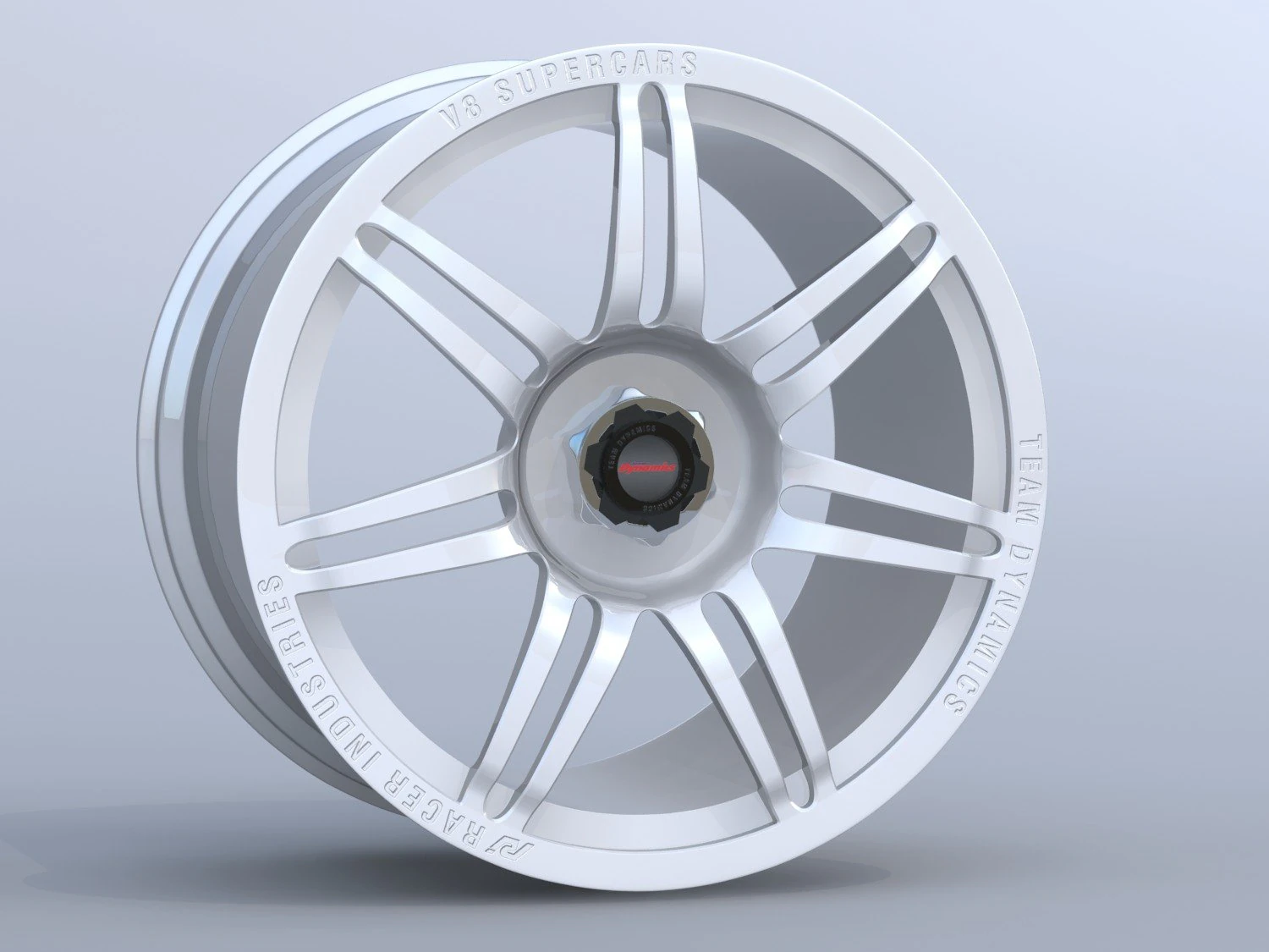team dynamics v8 supercar 2013 wheel 3D Model .c4d .max .obj .3ds .fbx .stl .blend