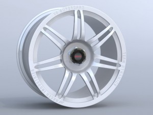 team dynamics v8 supercar 2013 wheel 3D Model