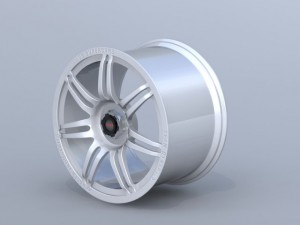 team dynamics v8 supercar 2013 wheel 3D Model