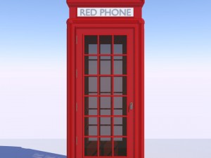 5x classic british phone both different shapes Modelo 3D