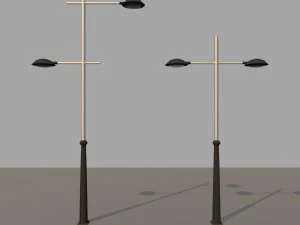 2x lampioni moderni Modello 3D