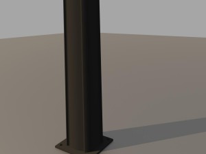 2x modern street lights 3D मॉडल