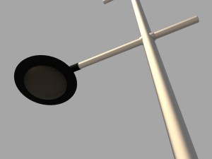 2x modern street lights 3D मॉडल