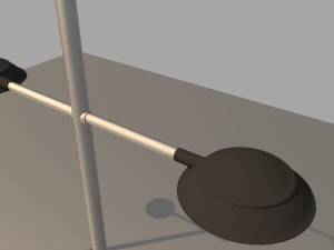 2x modern street lights 3D मॉडल
