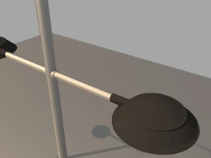 2x modern street lights 3D Model