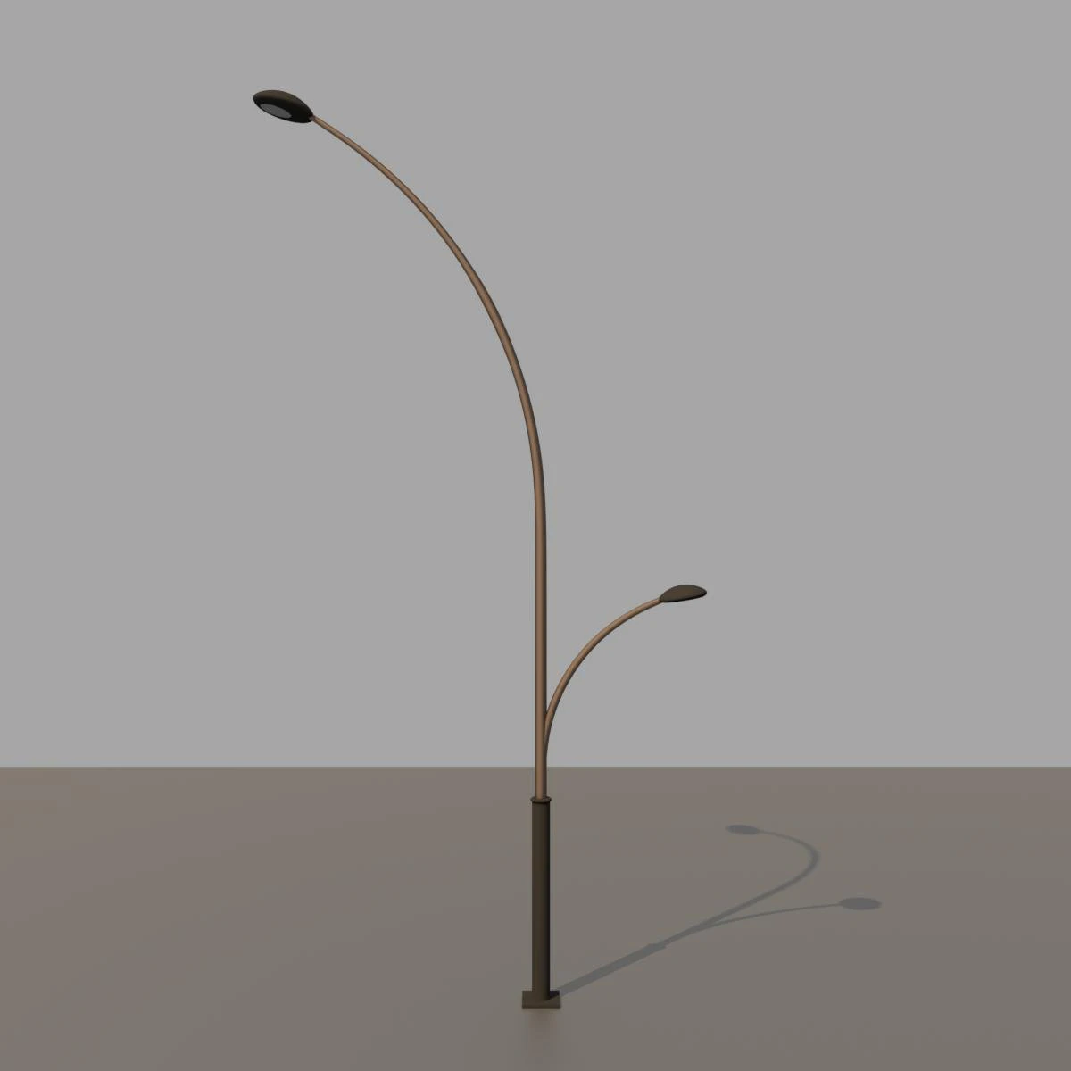 स्ट्रीट लैंप घुमावदार आधुनिक डिजाइन 3D मॉडल .c4d .max .obj .3ds .fbx .stl .blend 