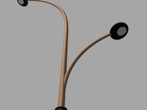 street lamp curved modern design 3D 모델