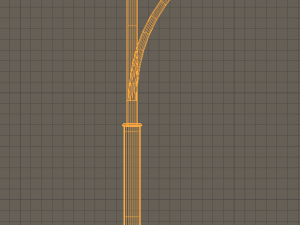 street lamp curved modern design 3D 모델