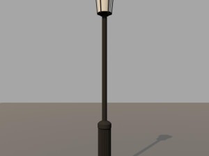 5x classical street lights Modello 3D