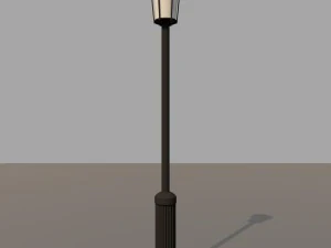 5x classical street lights 3D Model