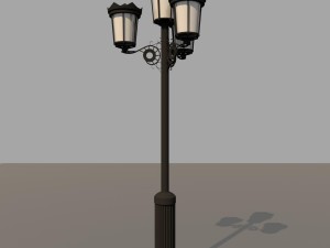 5x classical street lights Modello 3D