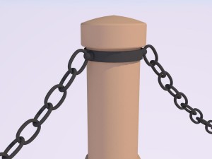 monument street chains 3D Модель