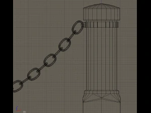 monument street chains 3D Model