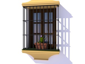 typical spanish window 3D Model