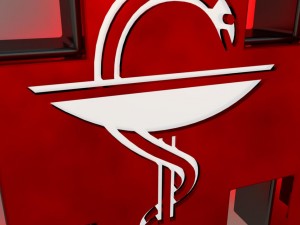 apotheke german pharmacy sign 3D Model