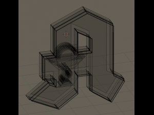 apotheke german pharmacy sign 3D Model