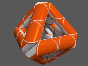 puzzle di serpente cilindrico Modello 3D