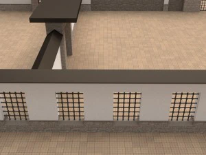 modular gates walls and fences set 3D Model