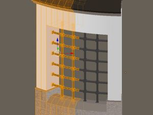 modular gates walls and fences set Model 3D