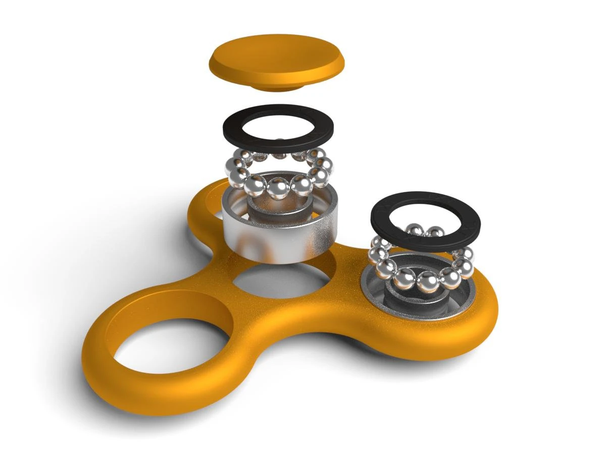 fidget spinner 3D Model .c4d .max .obj .3ds .fbx .stl .blend 