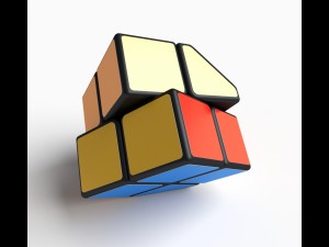 rare rubiks cube 2x2 puzzle 3D Model