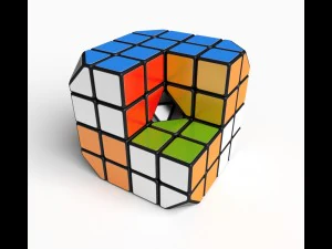 rare rubiks cube 2x2 puzzle 3D Model