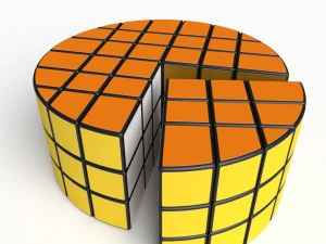 3d rare cube puzzle toy 3D Model