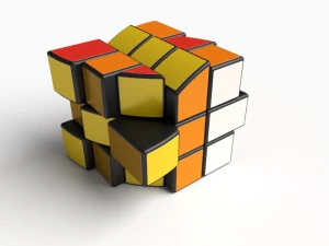 3d rare cube puzzle toy 3D Model