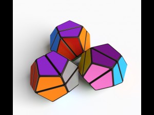 rubiks style dodecahedron cube puzzle Model 3D
