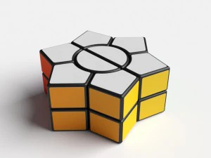 루빅스 큐브 퍼즐 육각형 별 3D 모델
