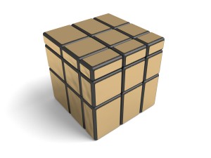 rubiks mirrorr cube 3x3x3 puzzle toy Modello 3D