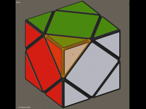 rubik skewb cube puzzle model Model 3D