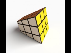 rubik style pyramid cube puzzle 3D Model