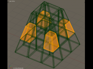 rubik style pyramid cube puzzle 3D Model