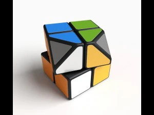 8x rare rubik cube puzzles set 3D Model