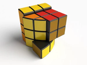 8x rare rubik cube puzzles set 3D Model