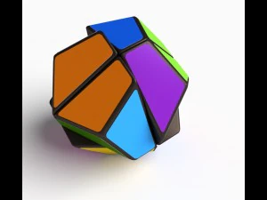 8x rare rubik cube puzzles set 3D Model
