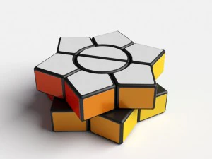 8x rare rubik cube puzzles set 3D Model