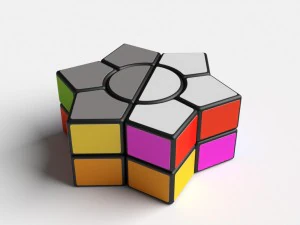 8x rare rubik cube puzzles set 3D Model